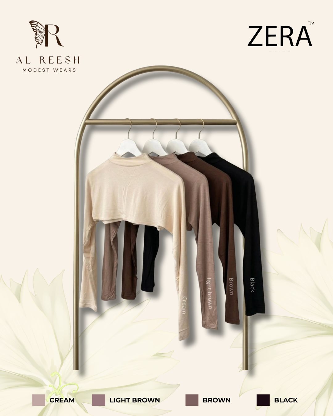 ZERA EXCLUSIVE TURTLE NECK SHOULDER SLEEVE