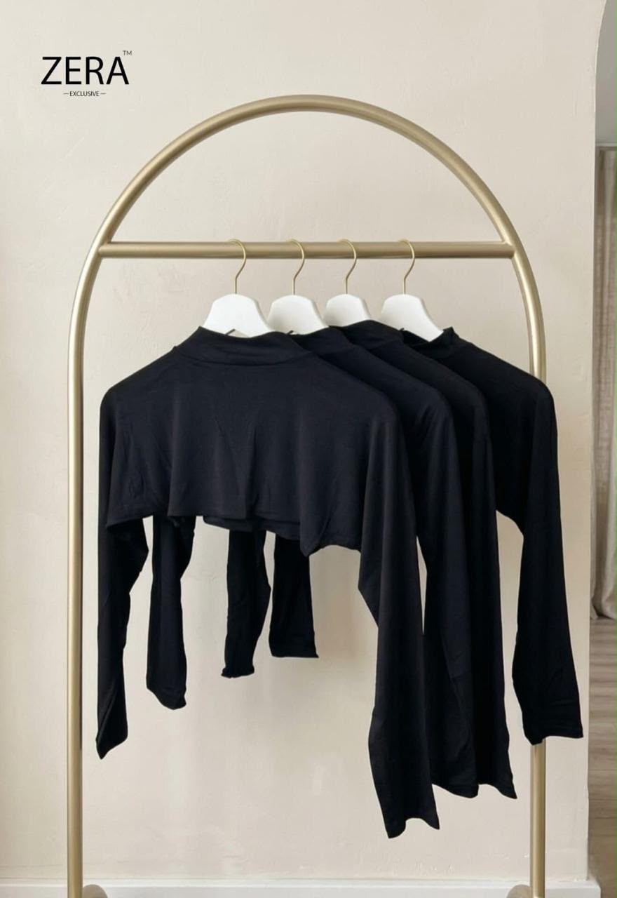 ZERA EXCLUSIVE TURTLE NECK SHOULDER SLEEVE view 4